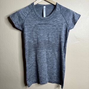 Lululemon Shirt Women's 8 Gray Swiftly Tech Short Sleeve Crewneck Active Gym
